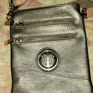 Pewter Crossbody Purse